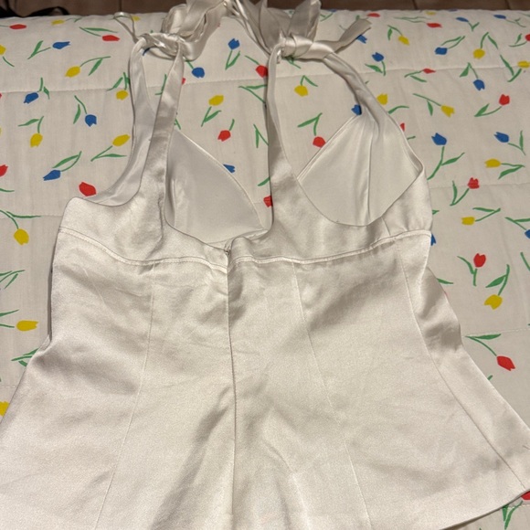 Zara Satin Effect Bow Top - Picture 4 of 4